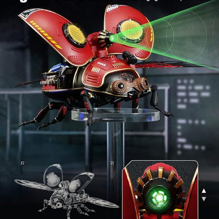 ROKR 3D Metal Model Kits for Adults Scout Beetle - 147PCS 3D Metal Puzzle Electric Mechanical Plastic Building Kit Hobby Kit Gift for Adults