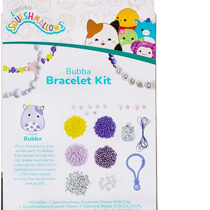 Squishmallows Original Bubba The Cow Bracelet Kit, Bracelet Making Kit, Friendship Bracelet Kit, Charm Bracelet, Charm Bracelet Making Kit, Gifts for Girls, 7 Year Old Girl Birthday Gifts, Crafts