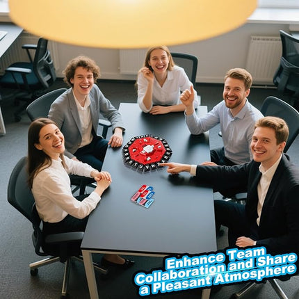 Word Game Family Board Games for Kids & Adults with 2 Modes,220 Topic Categories 24 Letters Pressing Games,Fun Fast-Paced Learning Game,35 Cards,LCD Display Timer,Christmas & Birthday Gifts,Red