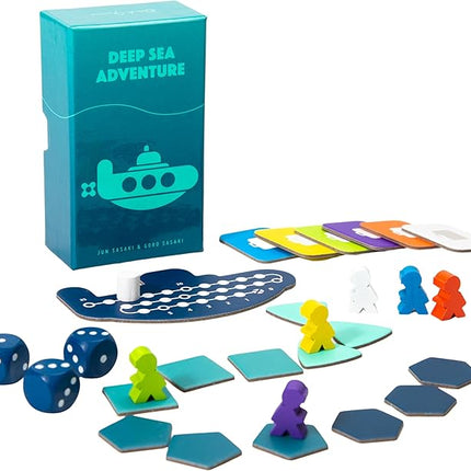 Oink Games Deep Sea Adventure Boost – Push-Your-Luck Family Board Game | 2–6 Players | Ages 8+ | Portable Travel Game