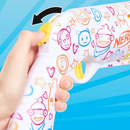 Nerf Fortnite Frenz 4 Ever Blaster, Bonus Code to Unlock Frenz 4 Ever Wrap in The Game, 6 Elite Darts, 6-Dart Drum, Fortnite Gifts