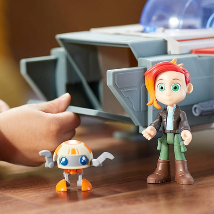 Star Wars: Young Jedi Adventures The Crimson Firehawk, 17-Inch Ship with 2 Action Figures, Toys, Preschool Toys for 3 Year Old Boys & Girls