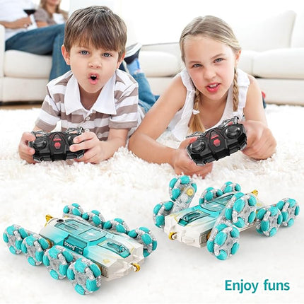 8WD Gesture Sensing RC Stunt Cars - Gifts for Boys Girls 8-12 Year Old 8 wheels Remote Control Transform 2.4Ghz Hand Controlled Drift Car Birthday Toys Gifts Ideas for Kids Age 8 9 10 11 12+ yr