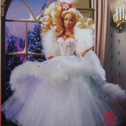 Happy Holidays Barbie Doll Special Edition 1989 w Keepsake Snowflake Ornament (1989 Mattel Hawthorne)