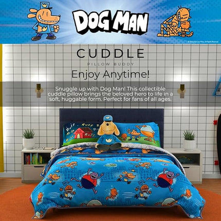 Franco Bedding Super Soft Plush Decorative Cozy Throw Cuddle Pillow, Standard, Dog Man