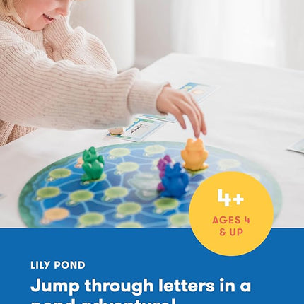 SimplyFun Lily Pond - Educational Game to Practice Early Reading and Spelling - an Engaging and Fun Toddler Game - 2 to 4 Players, Ages 4 & Up