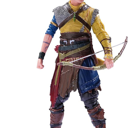 PlayStation God of War Ragnarok, 6” Atreus Action Figure with 4 Accessories, The Shapes Collection, for PS5 Fans & Collectors Ages 17+