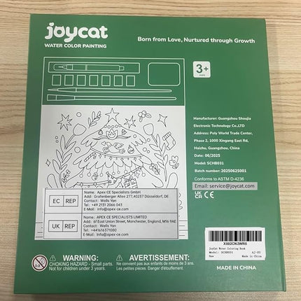 JoyCat Paint with Water Coloring Books for Toddlers, Watercolor Painting Sets for Kids Ages 3-5 4-8, Arts and Crafts Drawing Activities Toy Birthday Gift for Boys Girls (Christmas)