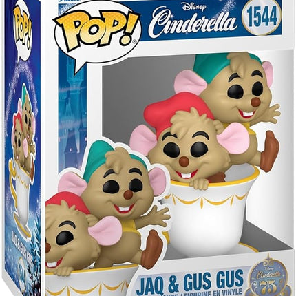 Funko Pop Disney: Cinderella's 75th Anniversary - Jaq and Gus Gus - Collectable Vinyl Figure - Gift Idea - Official Merchandise - Toys for Kids & Adults - Cartoon/Animation Fans