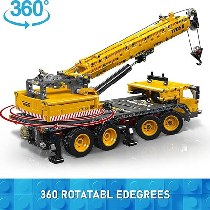 Mould King 17058 City Mobile Crane Truck Toy Building Set, Construction Vehicle Model Blocks Kit for Adults, Toys Gifts for Kids Children, Playset for Boys and Girls Ages 8+(997 Pieces)