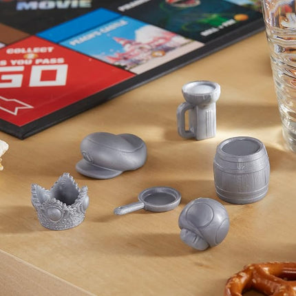 Monopoly The Super Mario Bros. Movie Edition Kids Board Game, Family Games for Super Mario Fans, Ages 8+ (Amazon Exclusive)