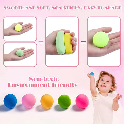 EDIFON Magic Modeling Clay, 24 Colors with Sculpting Tools, Non-Toxic Self Drying Soft Clay for Kids and Adults, Gift for Boys and Girls