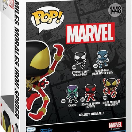 Funko POP Marvel: Spider-Man Comics - Miles Morales Iron Spider - 1/6 Odds for Rare Chase Variant - Marvel Comics - Collectable Vinyl Figure - Gift Idea - Official Merchandise - for Kids & Adults
