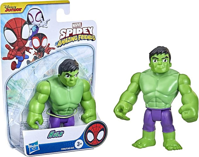 Spidey and his Amazing Friends Marvel Hulk Hero Action Figure, 4-Inch, Super Hero Toys, Gifts for Kids, Ages 3+