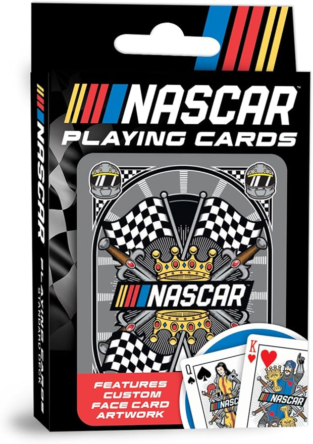 Masterpieces Officially Licensed NASCAR Playing Cards - 54 Card Deck for Adults
