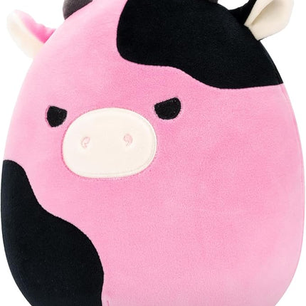 Squishmallows Original 8in Pollyanna The Black and Pink Cow – Official Jazwares Plush (Little)
