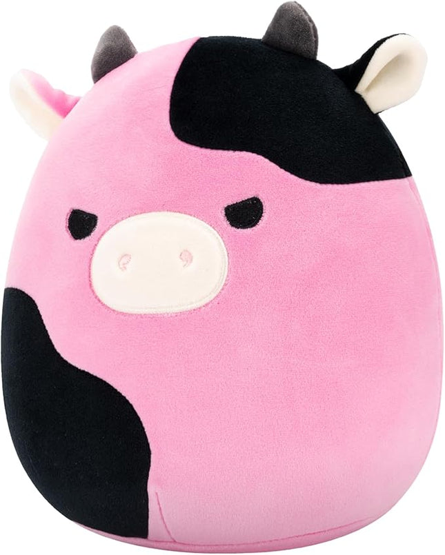 Squishmallows Original 8in Pollyanna The Black and Pink Cow – Official Jazwares Plush (Little)