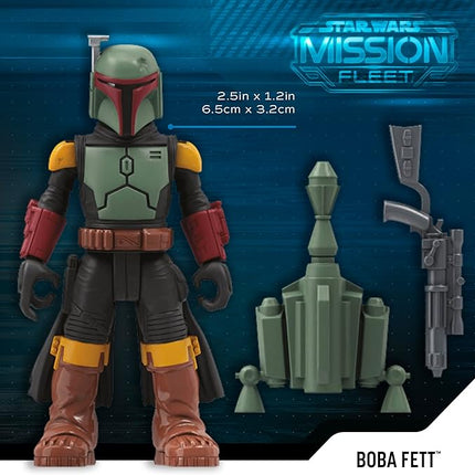 STAR WARS Mission Fleet, 2.5-Inch Scale Mandalorian Action Figure Set with 6 Figures & 8 Accessories, Toys for 4 Year Old Boys & Girls (Amazon Exclusive)