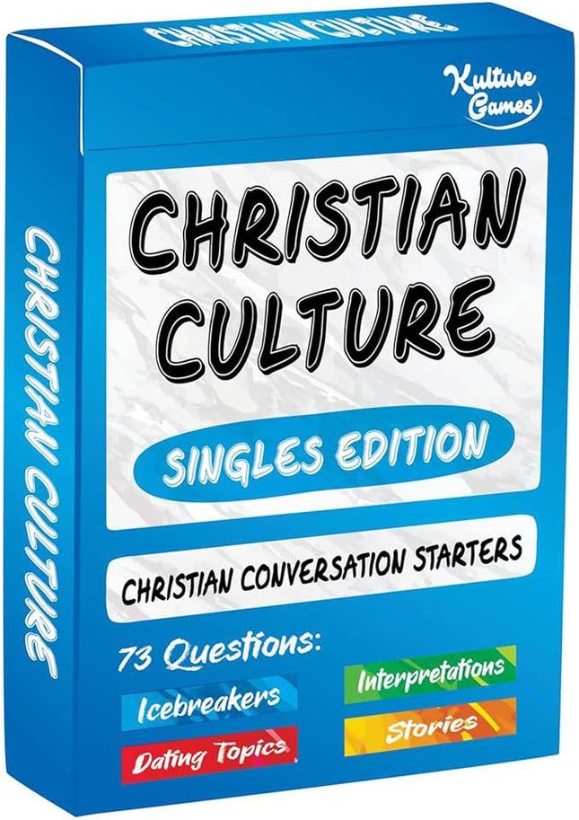 Kulture Games Christian Culture (Singles Edition) - Conversation Starters to Spark Meaningful Discussion Between Christian Singles - Christian Party Game - Thought Provoking Bible Discussion Cards