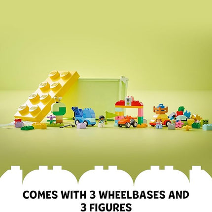 LEGO DUPLO Classic Cars and Trucks Brick Box Building Blocks - Learning & Educational STEM Toys for Toddlers, Ages 1.5+ Years - Develops Fine Motor Skills - Gift for Christmas - 10439