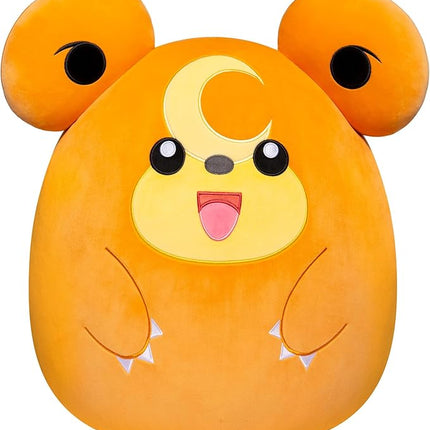 Squishmallows Pokemon 14-Inch Teddiursa Plush - Add Teddiursa to Your Squad, Ultrasoft Stuffed Animal Medium Рlush, Official Kelly Toy Ⲣlush