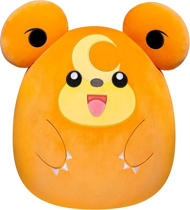 Squishmallows Pokemon 14-Inch Teddiursa Plush - Add Teddiursa to Your Squad, Ultrasoft Stuffed Animal Medium Рlush, Official Kelly Toy Ⲣlush