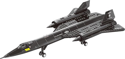 Apostrophe Games SR 71 Blackbird Jet Building Block Set - 184 Pieces - for Kids and Adults - Fits All Building Bricks