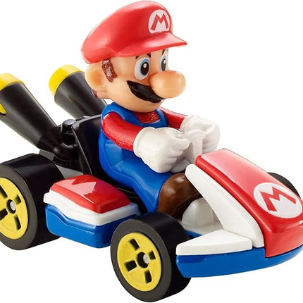Hot Wheels Mario Kart Collection of 1:64 Scale Die-Cast Replica Vehicles, Toy Collectibles