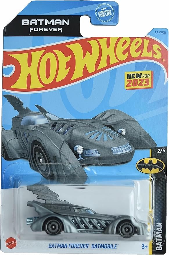 Hot Wheels Batman Forever Batmobile, Batman 2/5 [Gray] 55/250