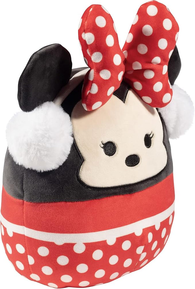 Squishmallows Original 8-Inch Minnie Mouse- Official Jazwares Disney Christmas Plush - Collectible Soft & Squishy Stuffed Animal Toy- Add to Your Squad - Gift for Kids, Girls & Boys