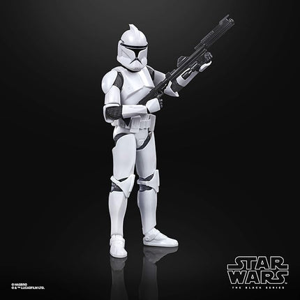 STAR WARS The Black Series Phase I Clone Trooper Toy 6-Inch Scale The Clone Wars Collectible Action Figure, Kids Ages 4 and Up,E9367