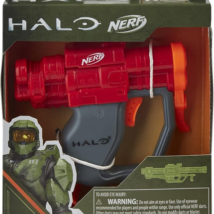Nerf MicroShots Halo SPNKr - Mini Dart-Firing Blaster and 2 Darts - Collectible Blaster for Halo Video Game Fans Battlers