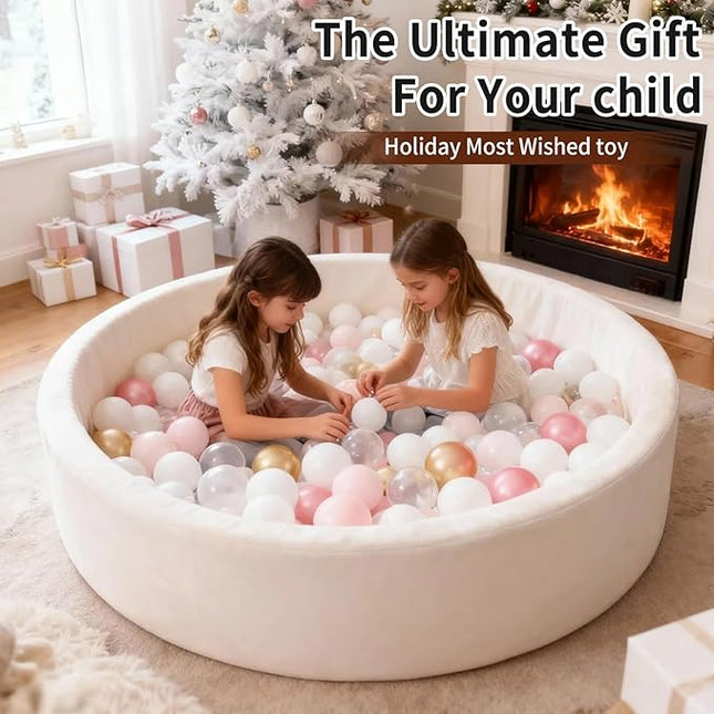 Ball Pit Balls Pack of 100 200 500 - Star and Round Set BPA Free Phthalate Free Non-Toxic Crush Proof Play Balls Soft Plastic Balls for Toddlers Baby Kids Birthday Pool Tent Party