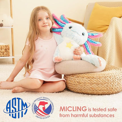 Weighted Stuffed Animal - Blue Axolotl 4.5 lbs, Ideal for Sensory Needs, Austism & Anxiety | Comfort & Relaxation for Both Kids and Adults