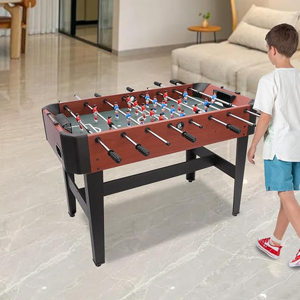 Competition Soccer Table, 47" Sports Arcade Games w/Accessories, Foosball Game Table for Indoor Outdoor, Family, Arcade Game Room, Kids, Adults