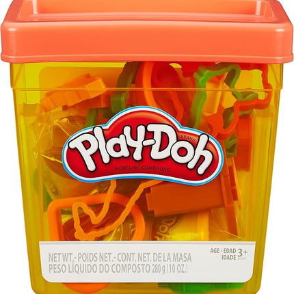 Play-Doh Fun Tub Set, 19 Accessories & Reusable Storage Container, Preschool Toys, Kids Arts & Crafts, Back to School Gifts, Ages 3+ (Amazon Exclusive)