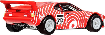 Hot Wheels Premium Car Culture Circuit Legends Toy Vehicle, 1:64 Scale Die-Cast BMW M1 Procar, Exotic Envy, Real Riders Tires, Metal/Metal Chassis