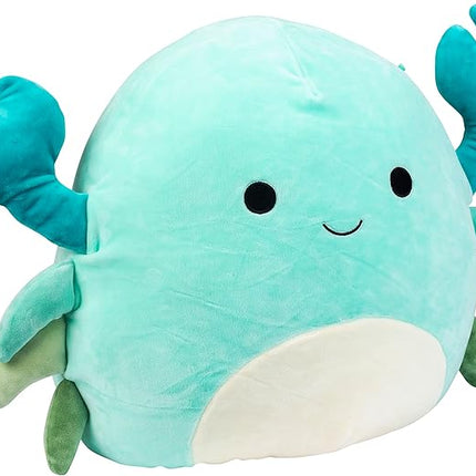 Squishmallows Original 14-Inch Large Xandra The Blue Crab - Official Jazwares Plush - Collectible Soft & Squishy Crab Stuffed Animal Toy - Add to Your Squad - Gift for Kids, Girls & Boys