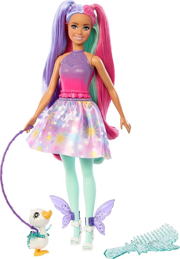 Barbie a Touch of Magic Doll & Accessories, The Glyph with Fantasy Outfit, Pet, Leash & Styling Accessories