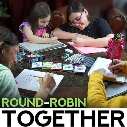 Mythical Creatures Art Prompts Card Game — 150 Drawing Prompt Cards, Millions of Mash-Ups — Imagination Game for Kids, Tweens, Teens & Families — Classroom & Homeschool Creativity Activity