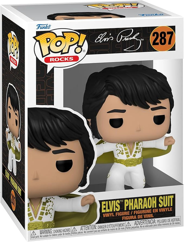 Funko POP! Rocks: Elvis Presley - Pharaoh Suit - Collectable Vinyl Figure - Gift Idea - Official Merchandise - for Kids & Adults - Music Fans - Model Figure for Collectors