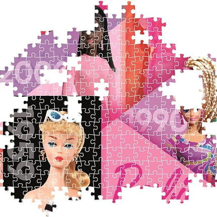 Clementoni Jigsaw Puzzle Barbie 1000 Pieces - Poster Included, Puzzle for Adults 14-99 Years, Gift for Men/Women, Doll, Made in Italy, 39806