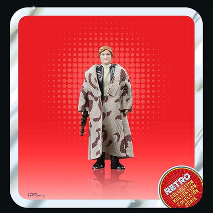 STAR WARS Retro Collection Han Solo (Endor), Return of The Jedi 3.75-Inch Collectible Action Figures, Ages 4 and Up
