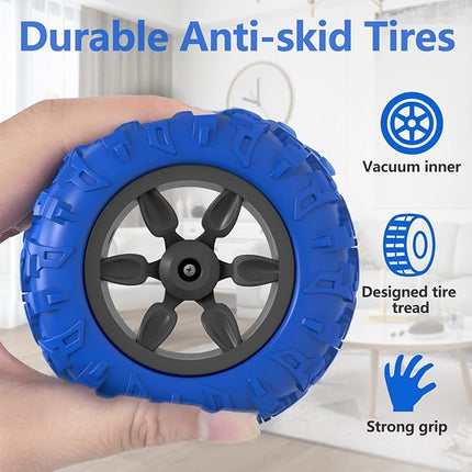 Remote Control Car, RC Stunt Double Sided 360° Rolling Rotating Rotation Cars, High Speed Off Road Racing Truck for 6 7 8-12 Year Old Boy Kids Toy (Blue)