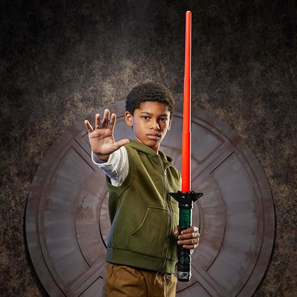 STAR WARS Lightsaber Forge Kyber Core Baylan Skoll, Officially Licensed Orange Customizable Lightsaber, Toys for 4 Year Old Boys and Girls