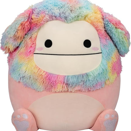 Squishmallows 20-Inch Diane Peach Bigfoot with Rainbow Hair - Jumbo Ultrasoft Official Kelly Toy Plush - Amazon Exclusive