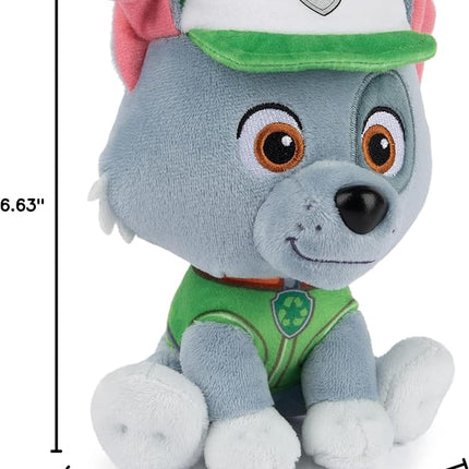 GUND Official PAW Patrol Rocky in Signature Recycling Uniform Plush Toy, Stuffed Animal for Ages 1 and Up, 6"