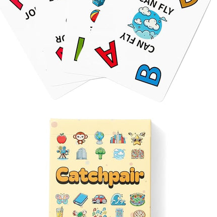 Catchpair - Quick-Thinking Word & Category Card Game - Easy to Learn Word Games for Adults and Families - 9+ Ages 2-6 Players 10-15 Mins