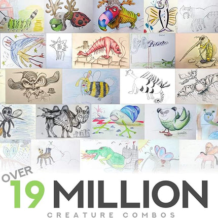 Mythical Creatures Art Prompts Card Game — 150 Drawing Prompt Cards, Millions of Mash-Ups — Imagination Game for Kids, Tweens, Teens & Families — Classroom & Homeschool Creativity Activity