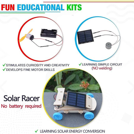 STEM Kits for Kids Age 8-10-12-14, Science Projects for Kids Ages 8-12, Stem Building Toys for Boys Age 8 9 10 12 13 14, Solar Car & STEM Activities Engineering Kits, Gifts for Boys